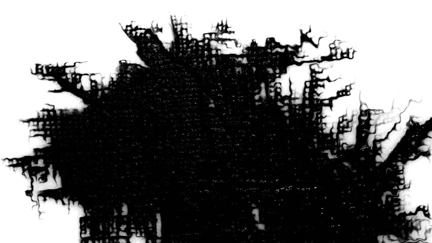 Paper absorbs ink paint. Macro.