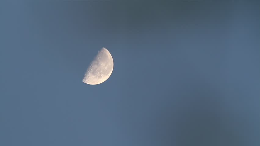 Half Moon and Blue sky
