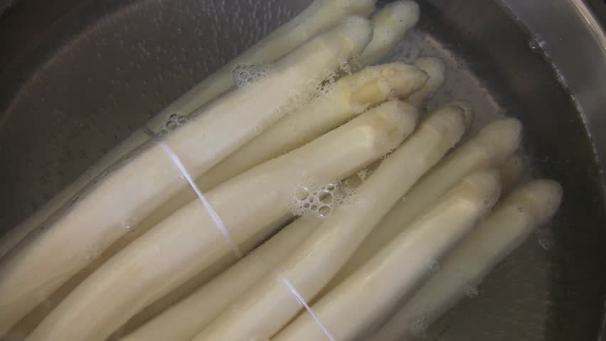 Cook asparagus