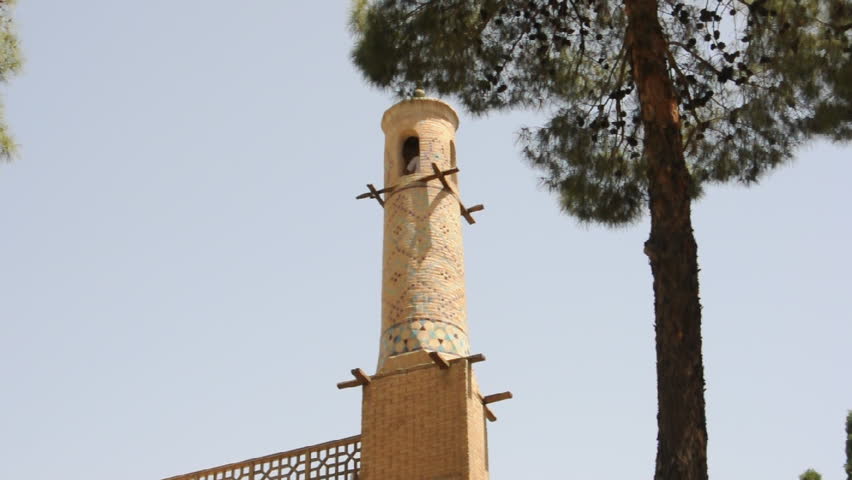 Manar Jonban ("The Swinging Minaret") mausoleum. Isfahan, Iran