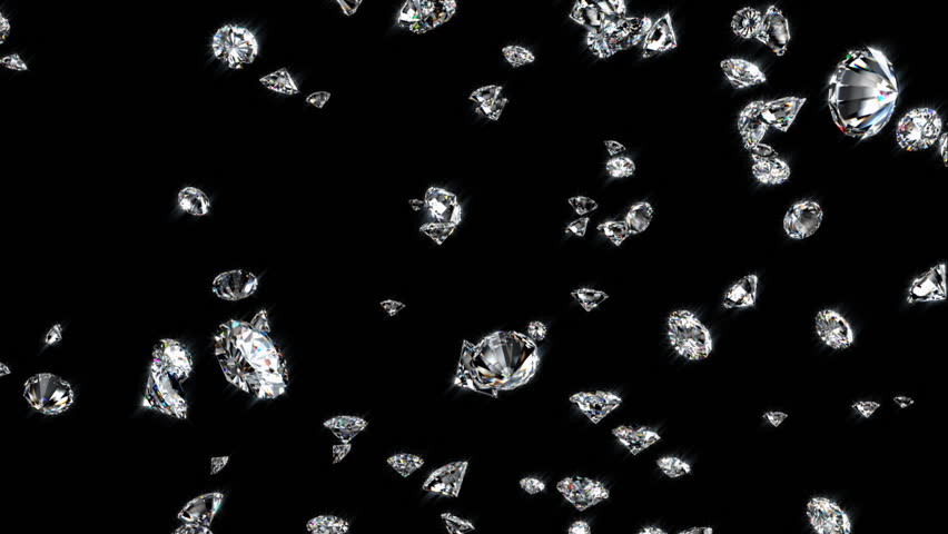Seamless Falling Diamonds with alpha at the end