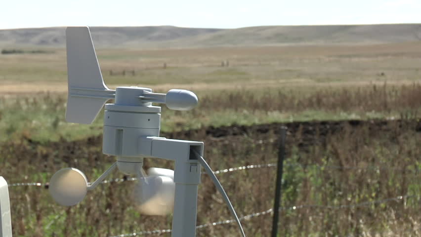 a weather measuring device in the daytime