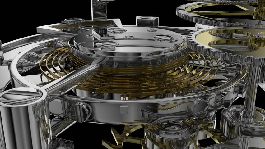 Clock mechanism with alpha channel HD