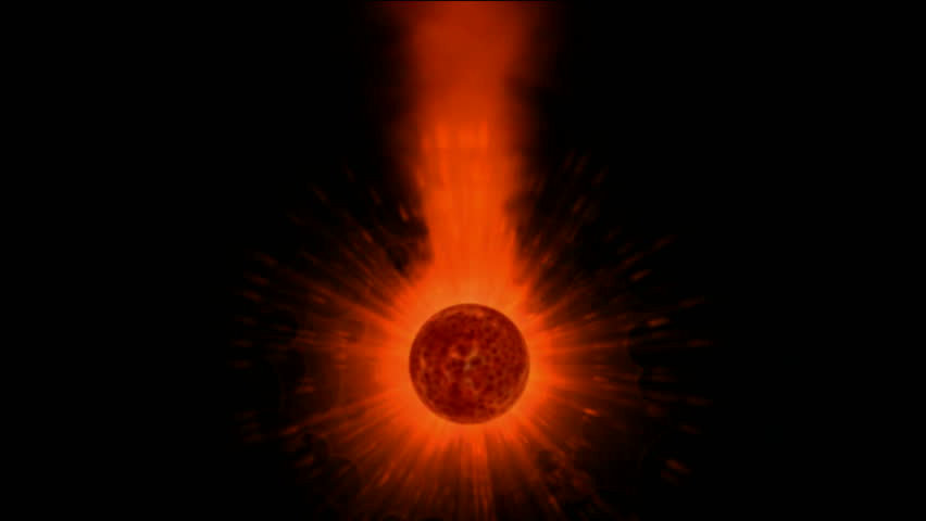 rotation stellar & power explosion rays laser energy in universe.