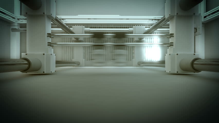 3D Printing (Additive Manufacturing) is turning the impossible into the possible. 3d animation of working 3d printer.