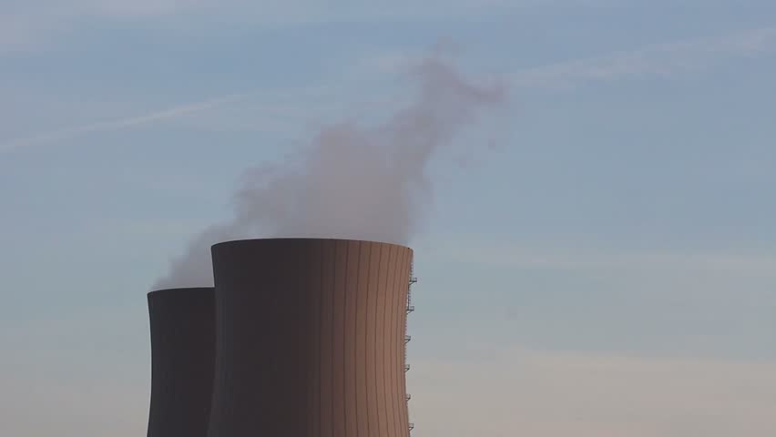 Nuclear station against the sky