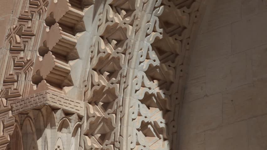 Islamic wall carving art in Mardin in Turkey