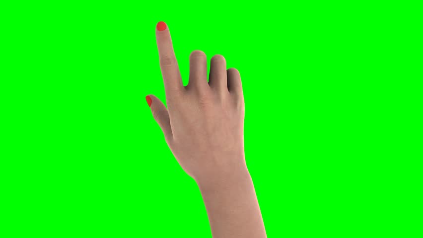 10 touchscreen gestures 1080p green screen ipad iphone woman hand