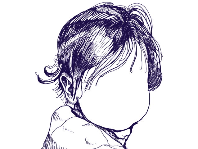 how to make an drawing, baby face