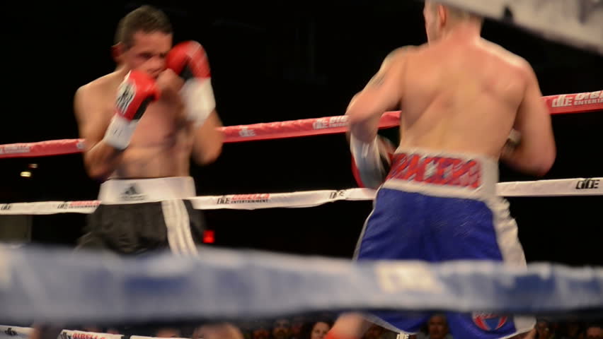 NEW YORK - APRIL 4: Boxing at the Roseland Ballroom on April 4, 2013 in New York. The Roseland Ballroom is a multi-purpose hall in New York City's theater district, on West 52nd Street.