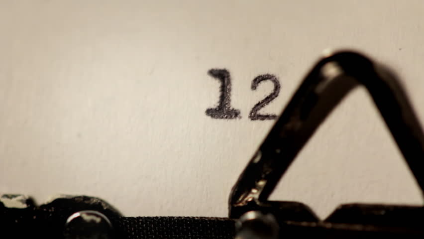 30sec countdown - Unusual 30 second countdown using an old typewriter. The start of each keystroke coincides exactly with each second