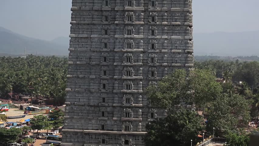 India. Gopuram in Murdeshvar