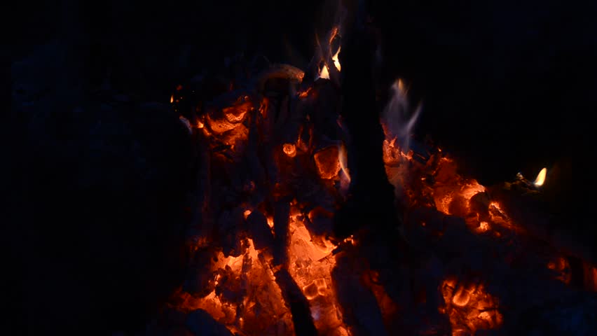 bonfire on the nature