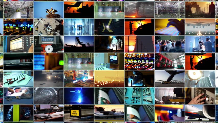 Internet technology montage