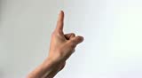 Hand showing "You are bad", pointing hand, Not allowed