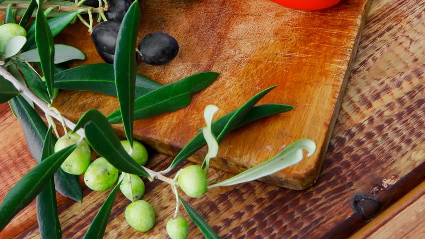raw vegetables with oil prepared for salad 1920x1080 intro motion slow hidef hd