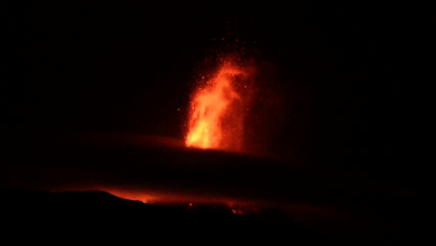 Etna - Nocturnal eruption