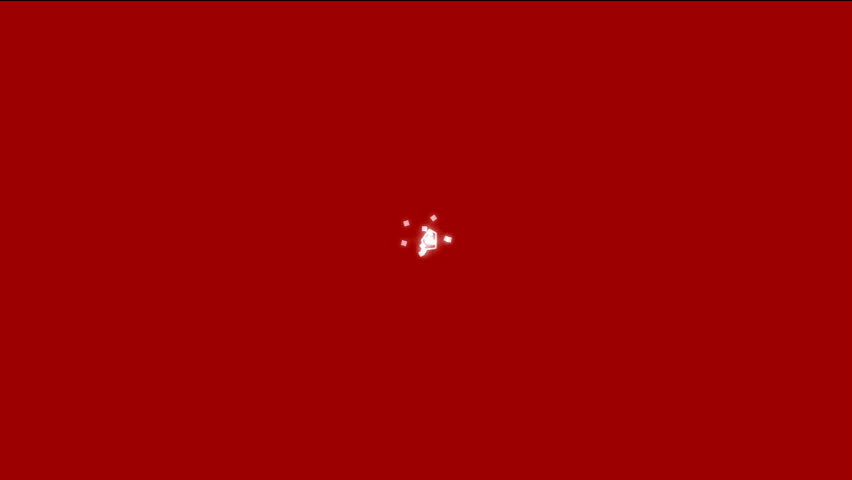 explosion particles of square & polygon in space.