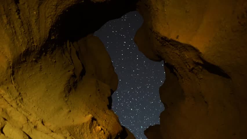 Astrophotography Time Lapse Keyhole Cave