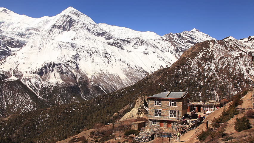 Recreation and relaxation. Kali-Gandaki, Himalayas.
