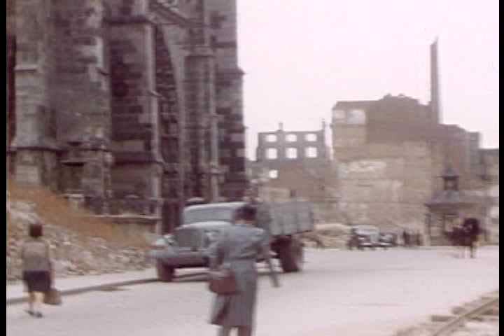 1950s - The destruction of Nuremberg after World War Two.