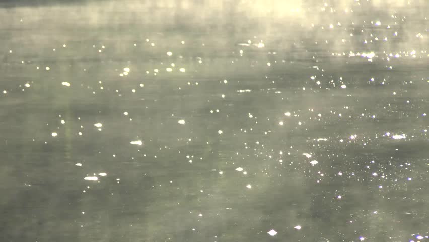 Lake with light sparkling
