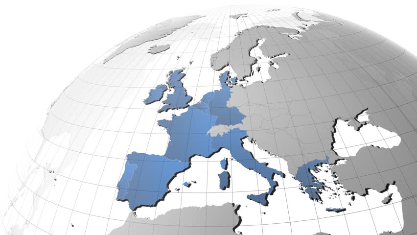 European Union expansion, very detailed texture map, political borders, HD1080p