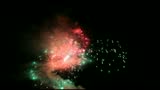 Colorful fireworks of various colors over night sky
