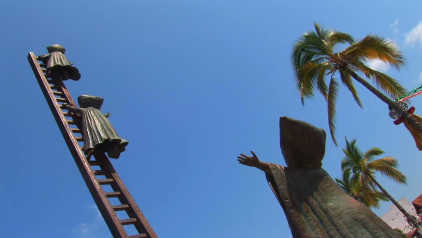 One of the iconic and signature statues along the water in Puerto Vallarta, Mexico