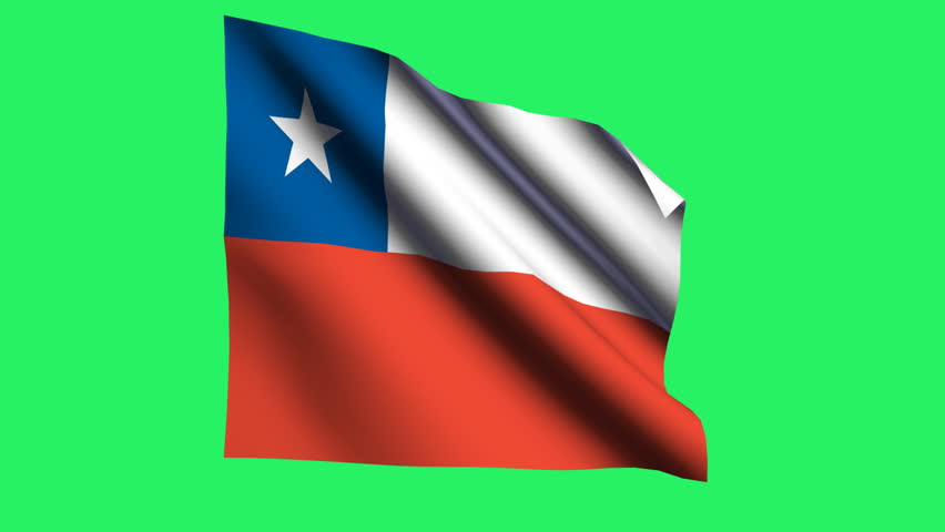 Chile flag animation.
