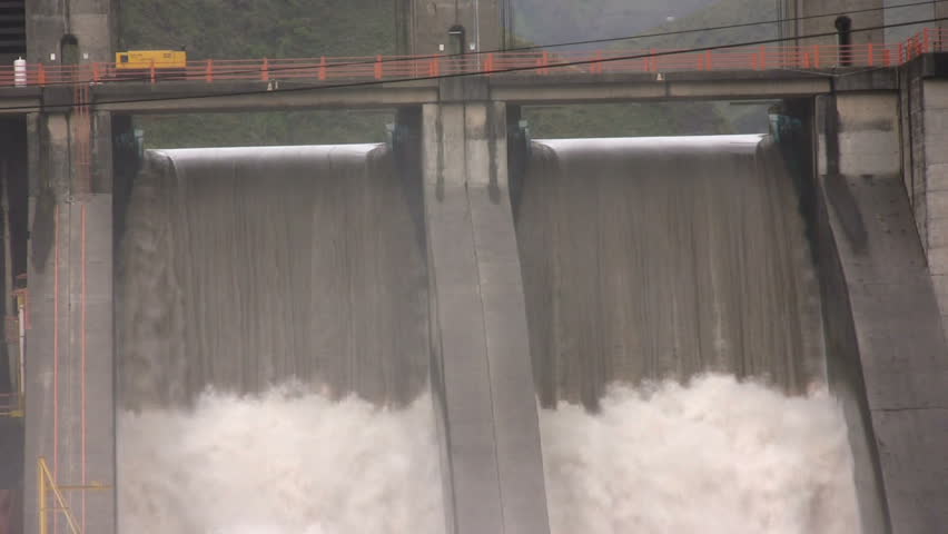 The Agoyan Hydroelectric Dam on the Pastaza River, Ecuador