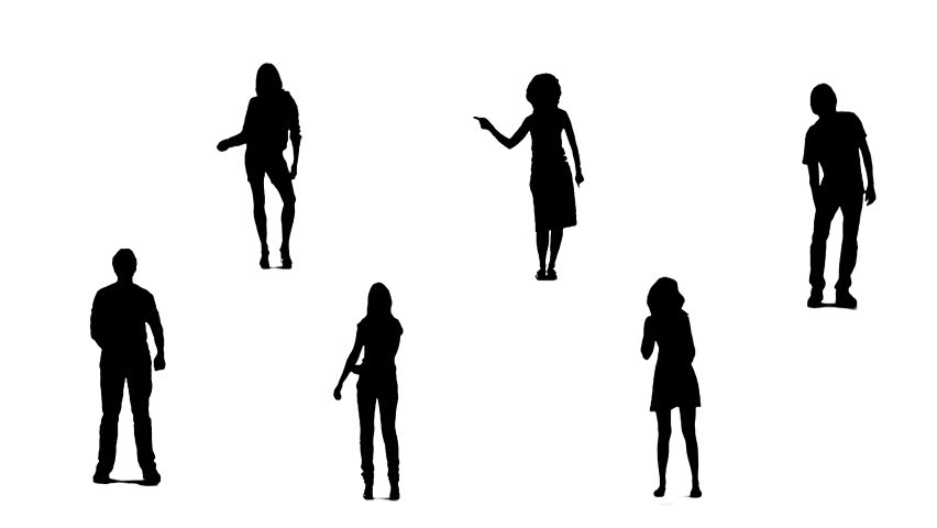 Silhouette Dancers