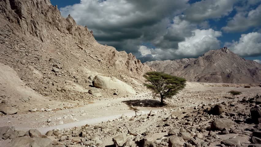 Egyptian landscape near Hurgada.