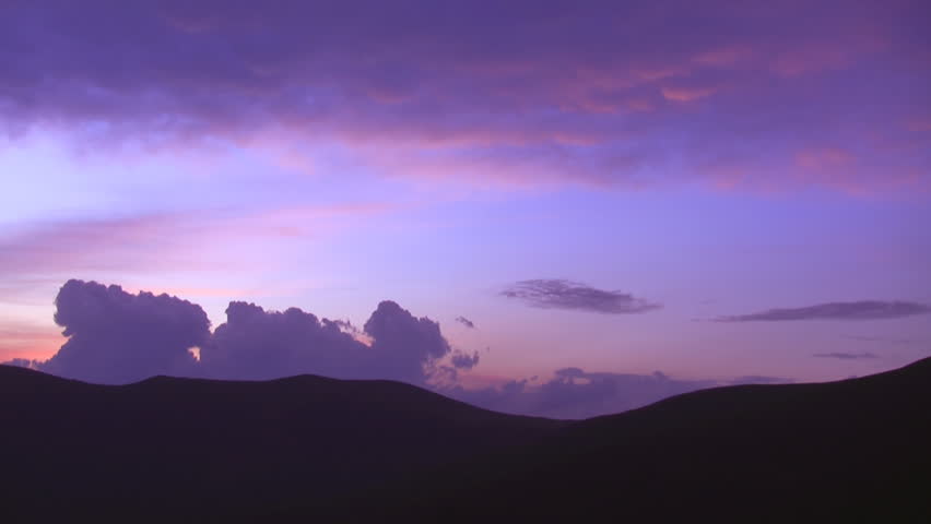 Dramatic sky after thunderstorm in mountains, clouds quickly change forms, timelapse, HD