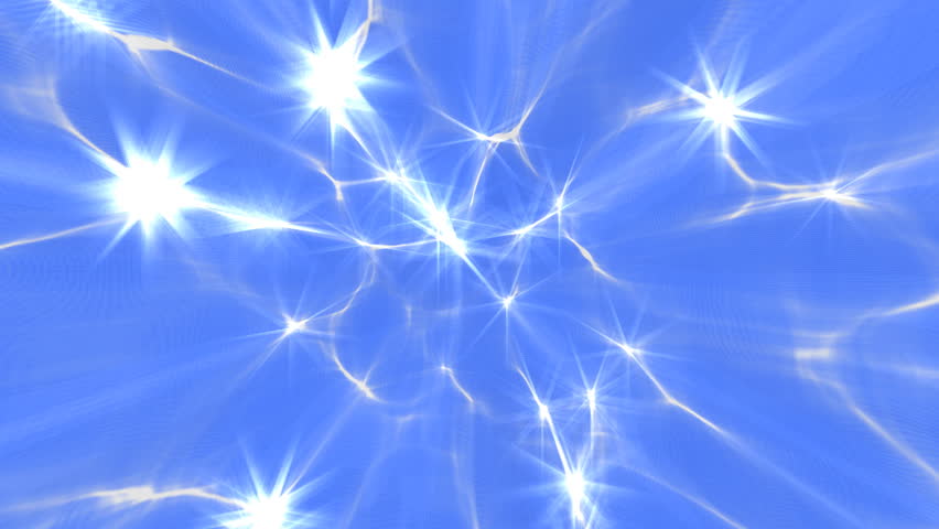 Ethereal blue plasma light effect with highlights