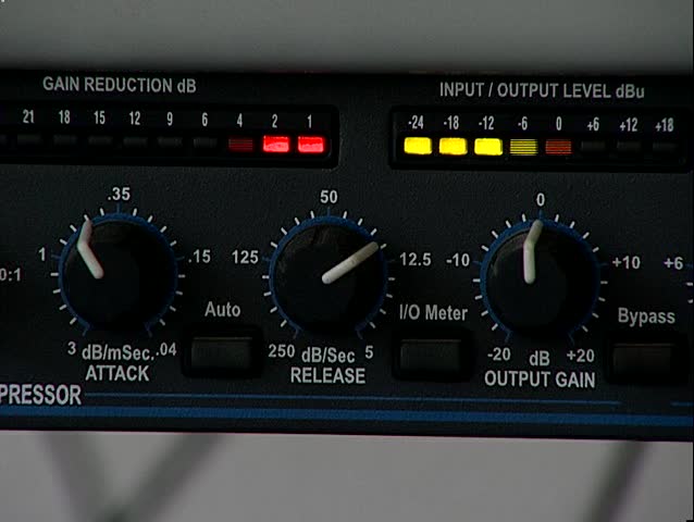 Sound processor. The indicator of level of a signal.