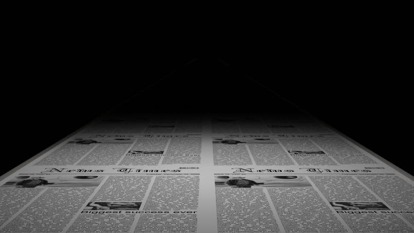 Newspaper press at work - seamless loop