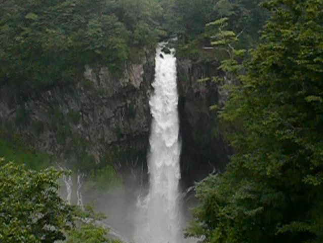 powerful japanese waterfall