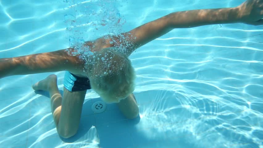 Boy Swimming Underwater Stock Footage Video 4549877 Shutterstock