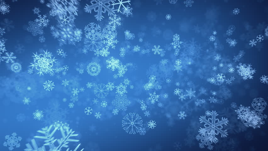 Cartoon Snowfall Loop - Christmas Background. Alpha Channel Is Included Stock Footage Video