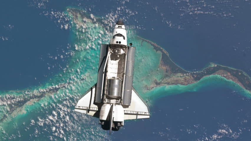 Space Shuttle Orbiting Earth In 4K Stock Footage Video ...
