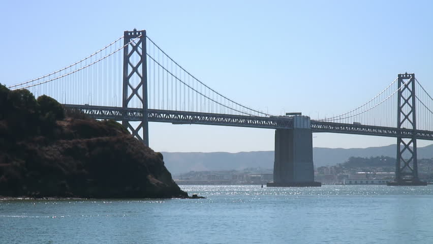 San Francisco and the Bay Bridge from Treasure Island (pan) 