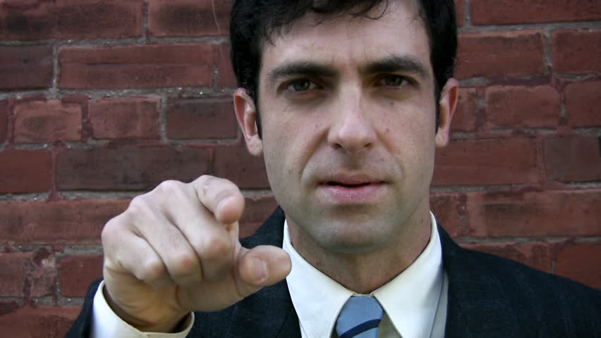 Angry executive. Businessman expressing anger and frustration to the camera! 