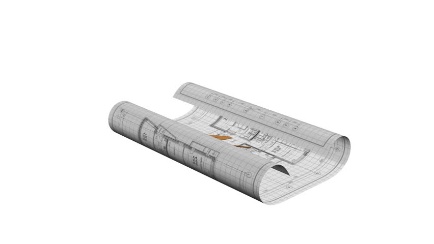 House being built on a blueprint paper