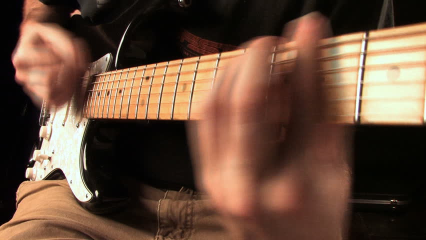 Man playing guitar (HD)