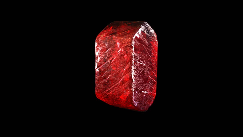 rotating ruby, loop, with alpha-mask