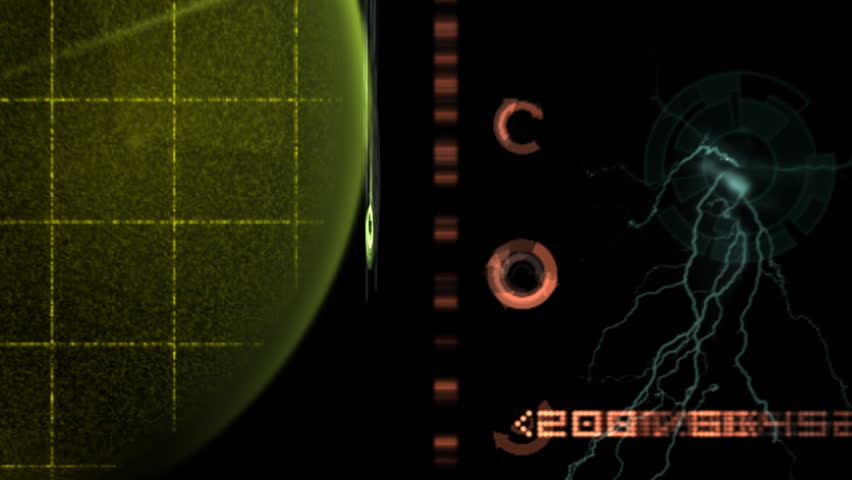 Futuristic data background loop