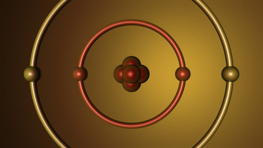 Atomic nucleus, stylized.