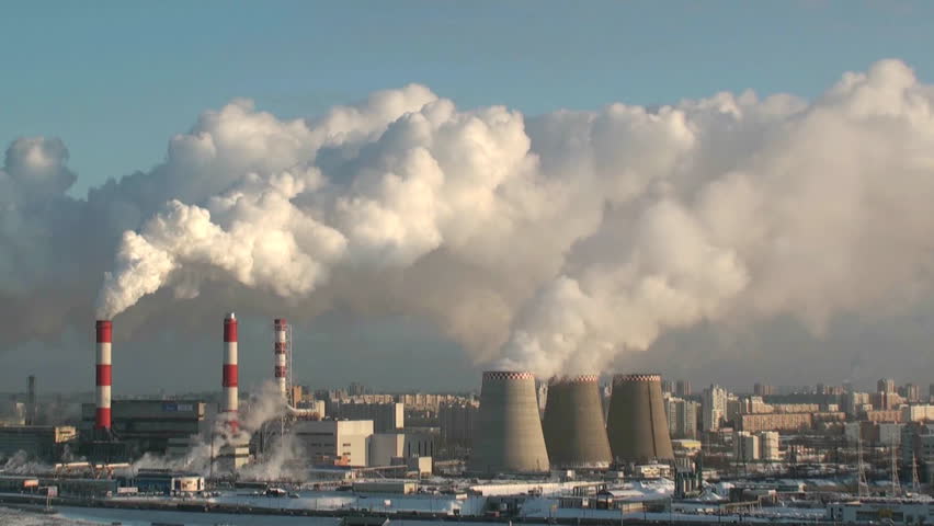 smoking power plant