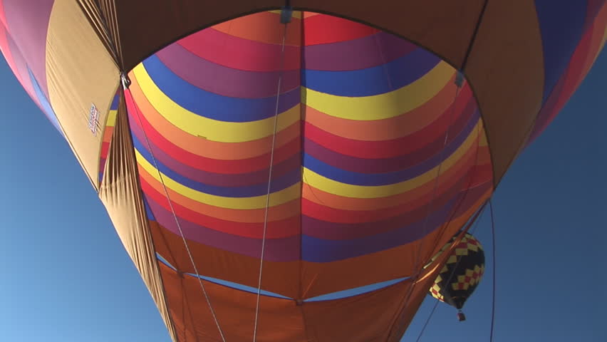 Lift off of a hot air balloon